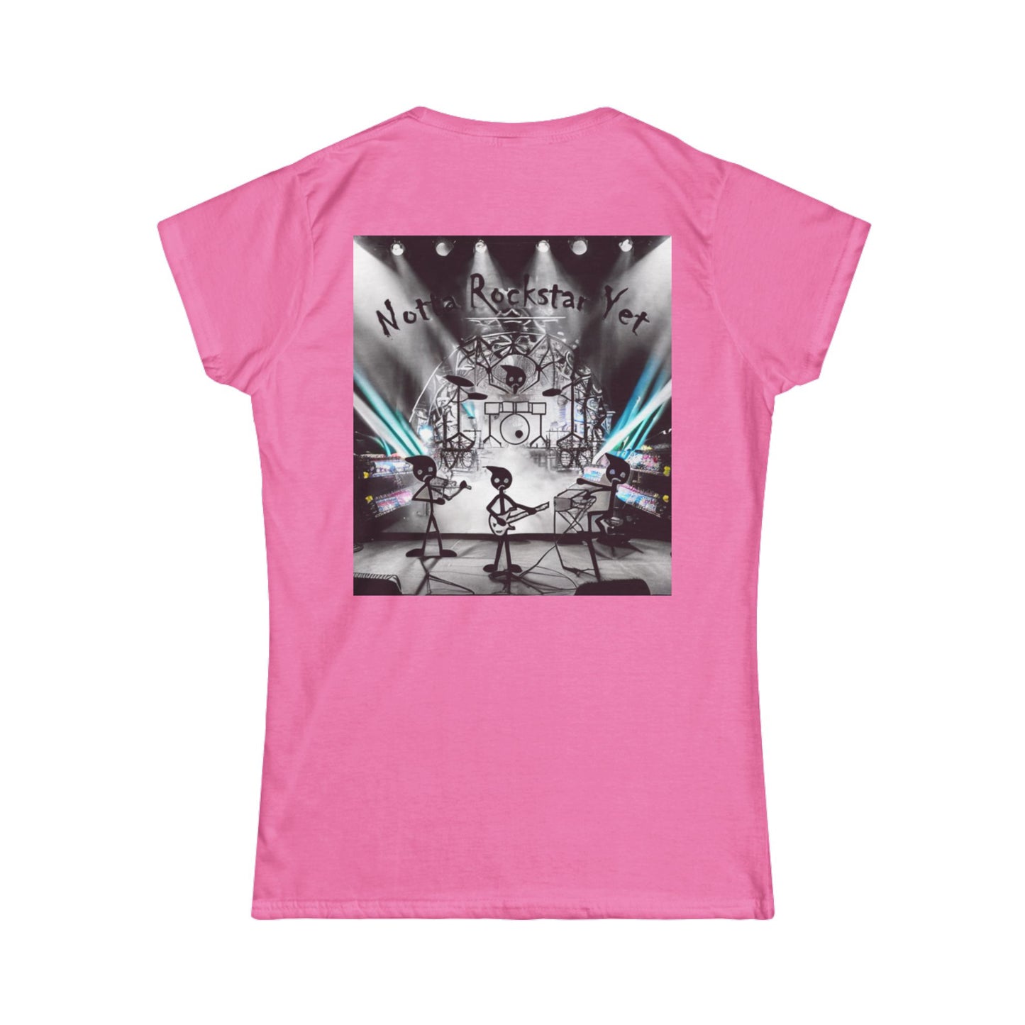 Notta Rockstar Yet Women's Softstyle Tee - Fun & Comfy Tee for Music Lovers