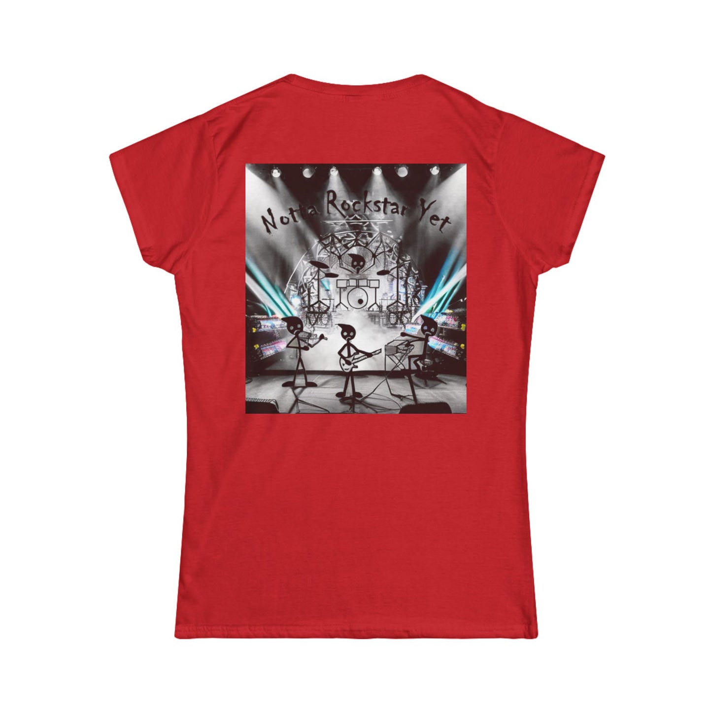 Notta Rockstar Yet Women's Softstyle Tee - Fun & Comfy Tee for Music Lovers