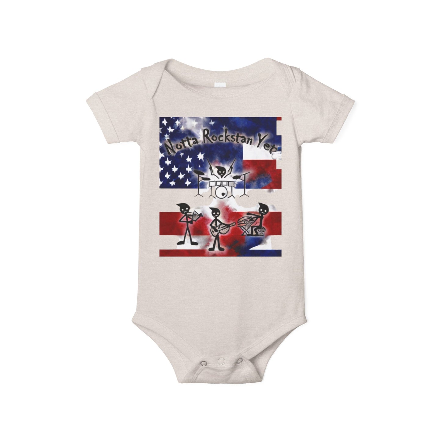 Notta Rockstar Yet-Infant Jersey One Piece - American