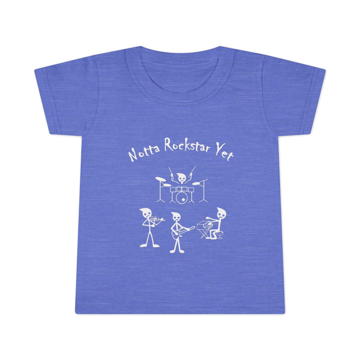Notta Rockstar Yet Toddler T-Shirt - Fun & Playful Gray Tee for Little Music Lovers
