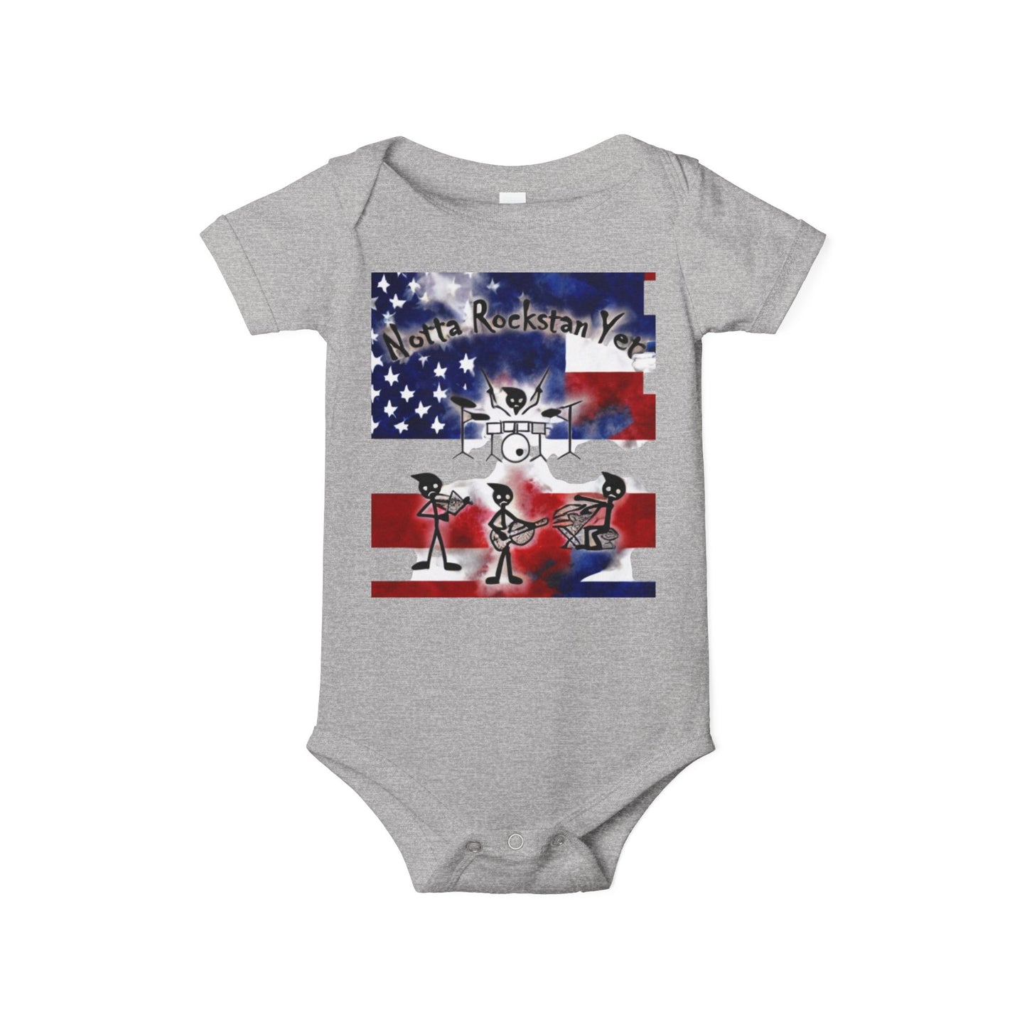 Notta Rockstar Yet-Infant Jersey One Piece - American