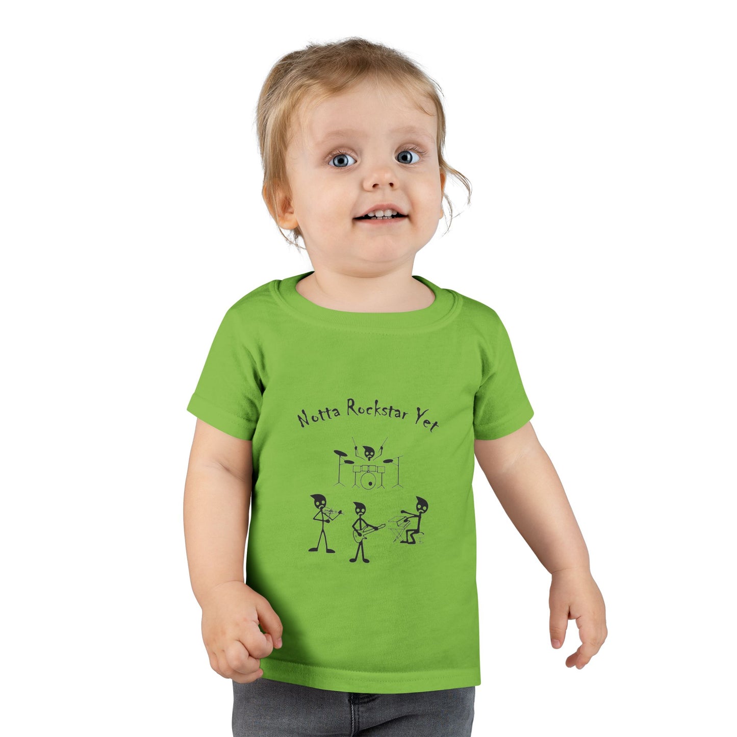 Notta Rockstar Yet Toddler T-Shirt - Fun Grey Tee for Future Stars