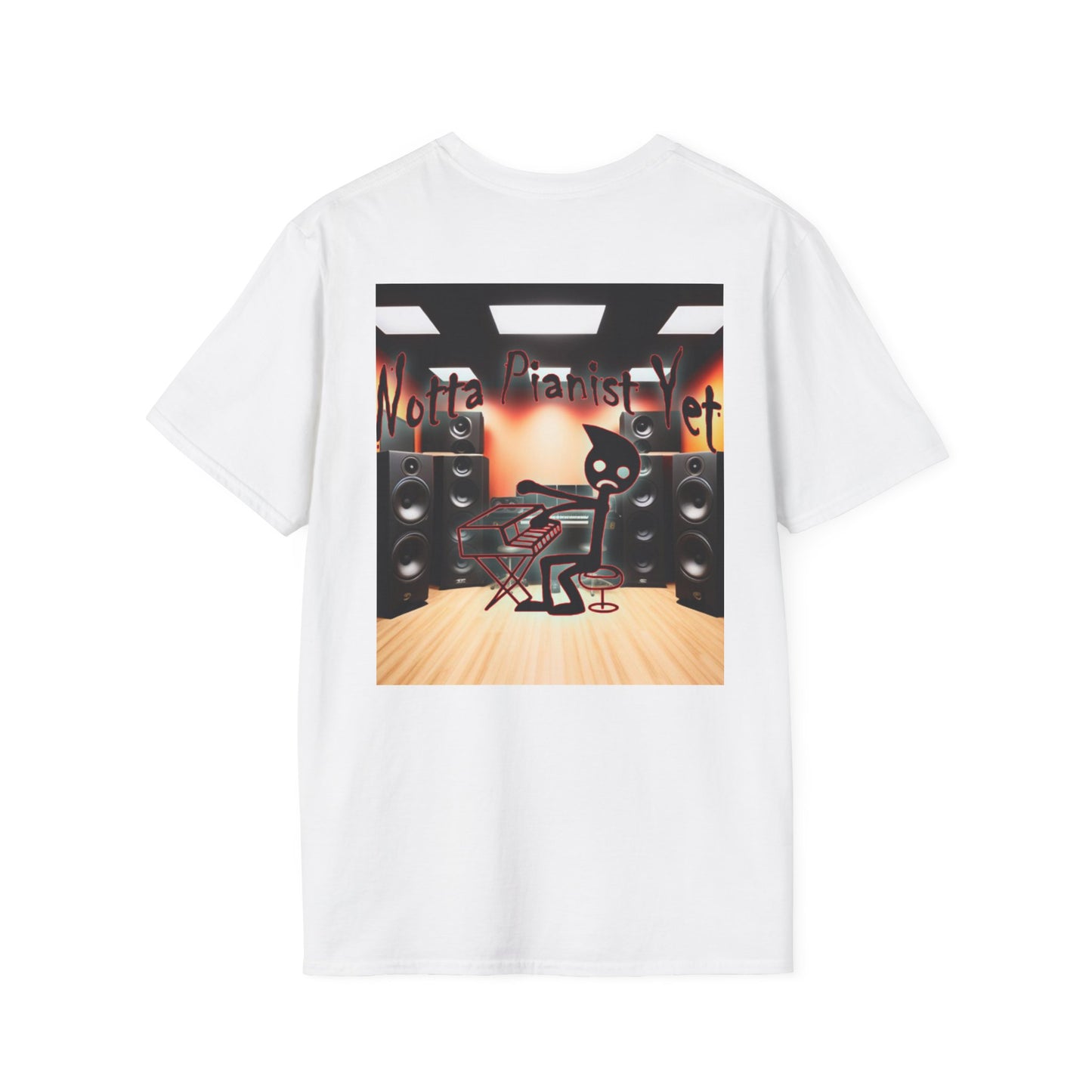 Notta Pianist Yet Unisex Softstyle T-Shirt - Music Lover Gift