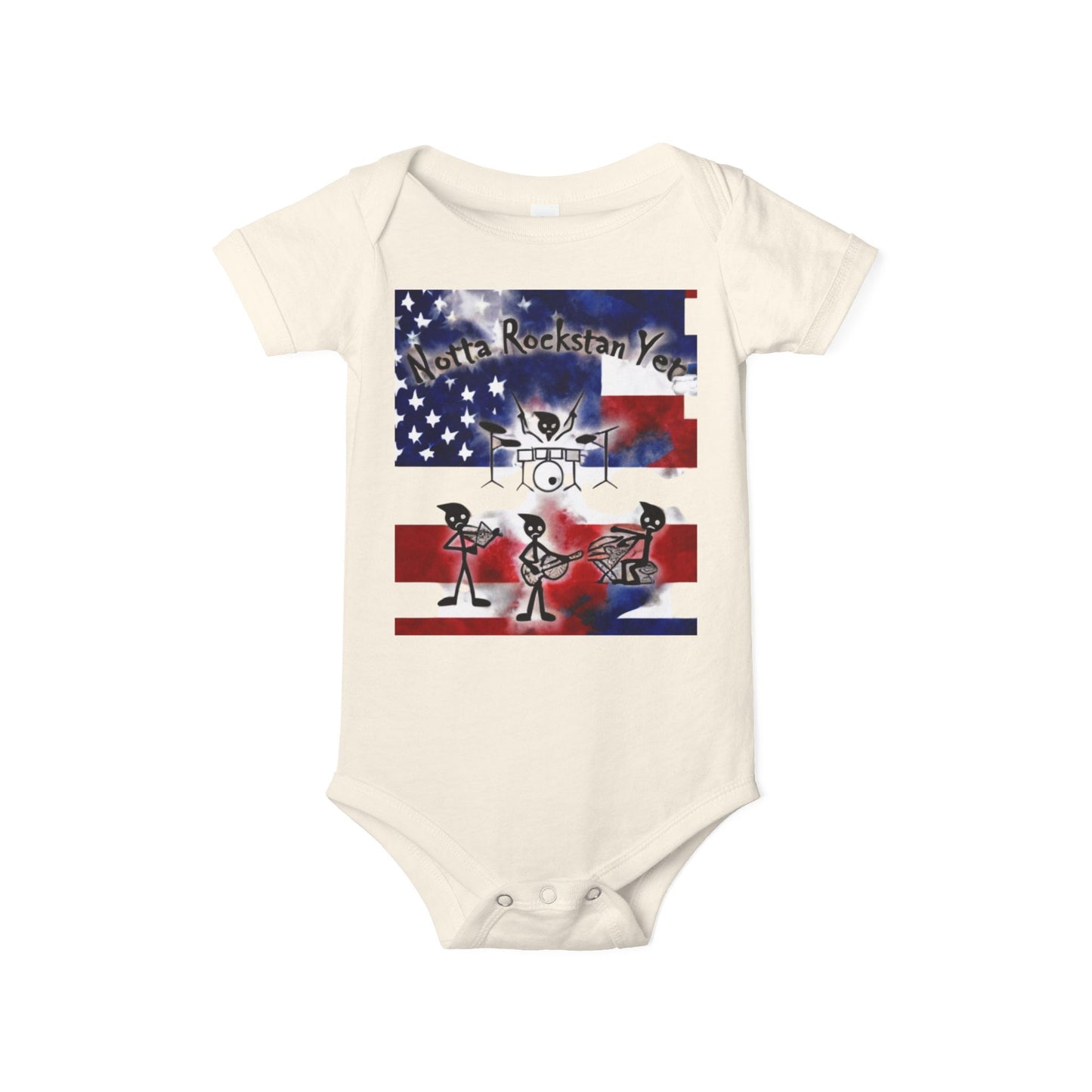 Notta Rockstar Yet-Infant Jersey One Piece - American