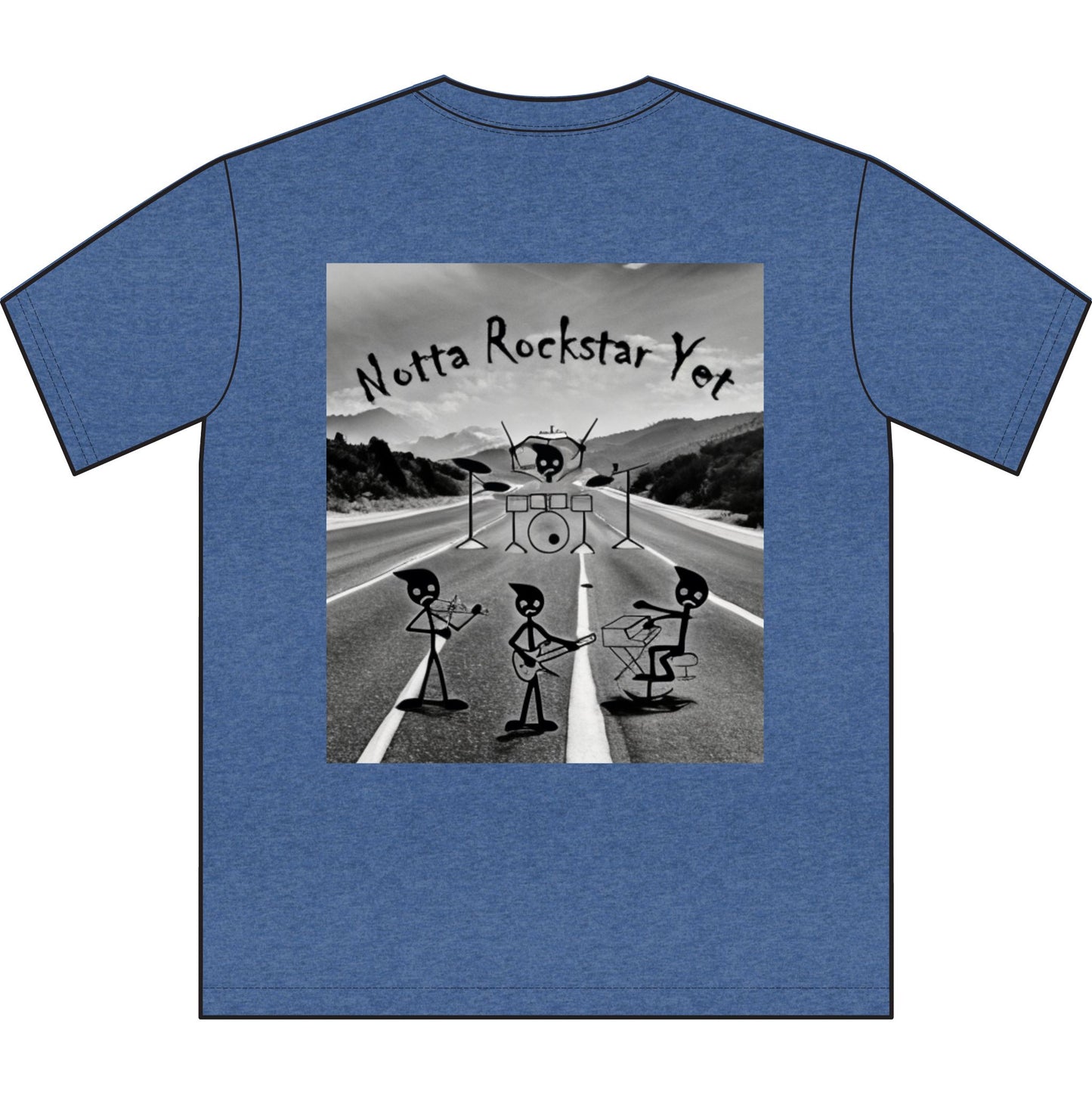 Notta Rockstar Yet Unisex Sueded T-Shirt -Music Vibe Top
