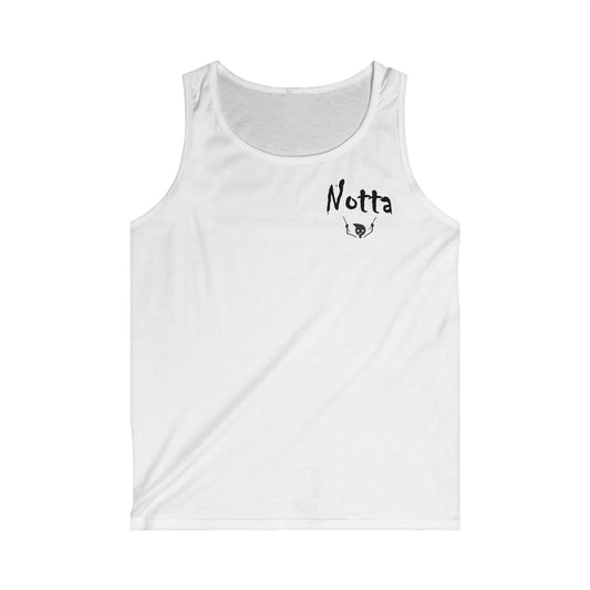 Notta Drummer Yet Men's Softstyle Tank Top - 'Notta' Graphic Gym Wear for Fitness Enthusiasts