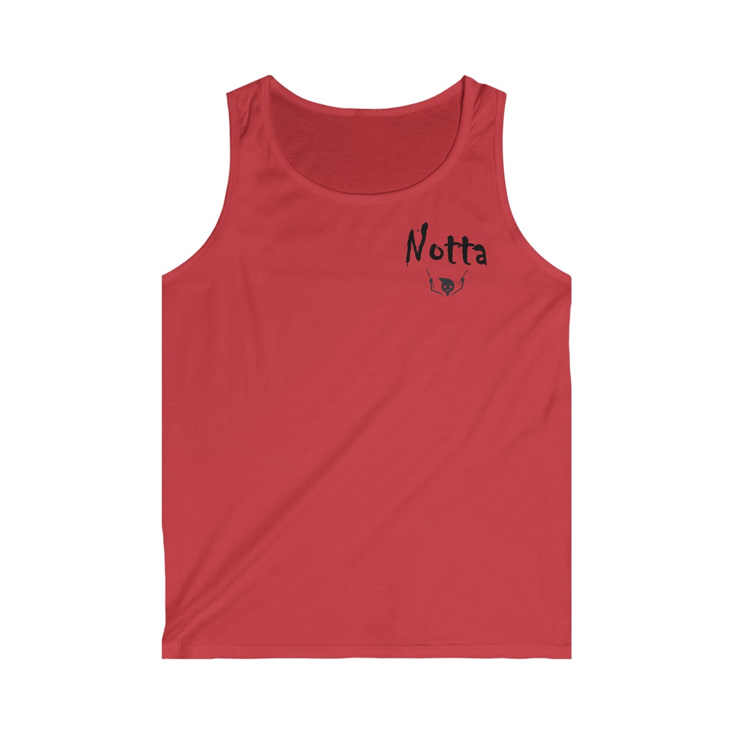Notta Drummer Yet Men's Softstyle Tank Top - 'Notta' Graphic Gym Wear for Fitness Enthusiasts