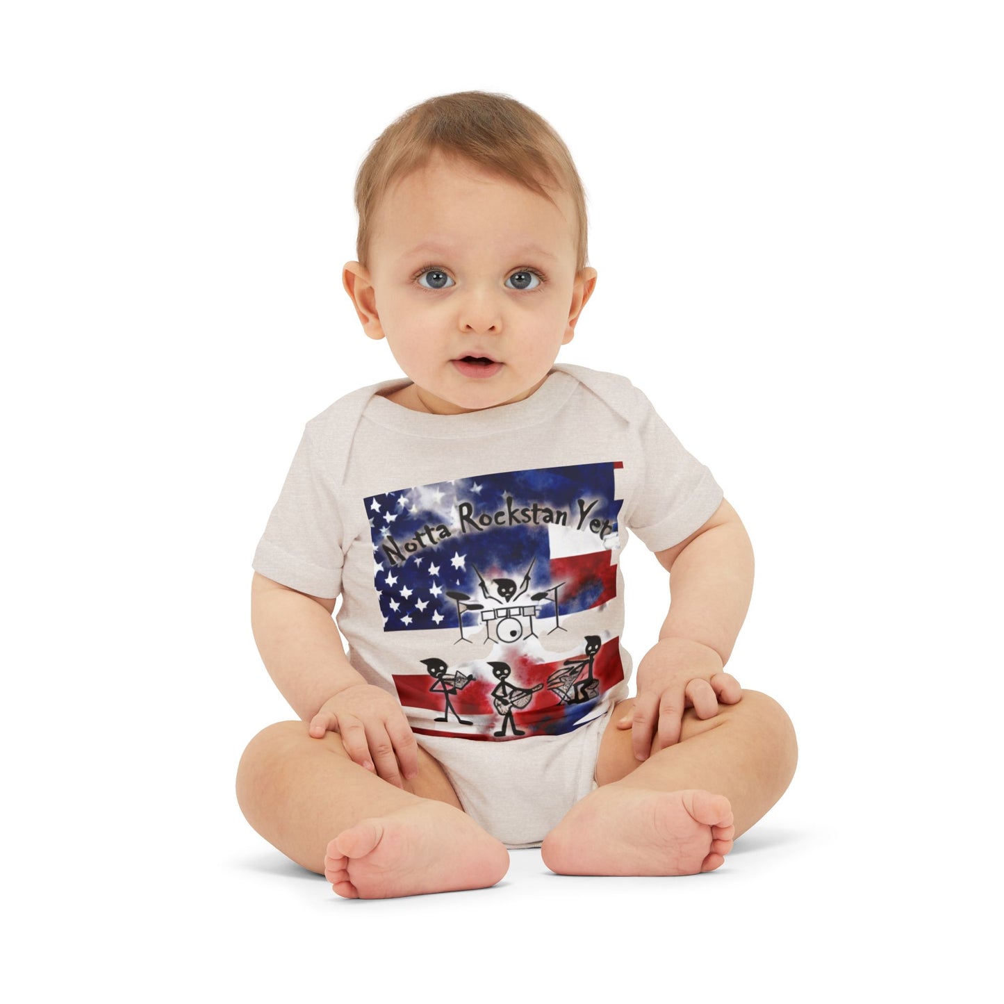 Notta Rockstar Yet-Infant Jersey One Piece - American