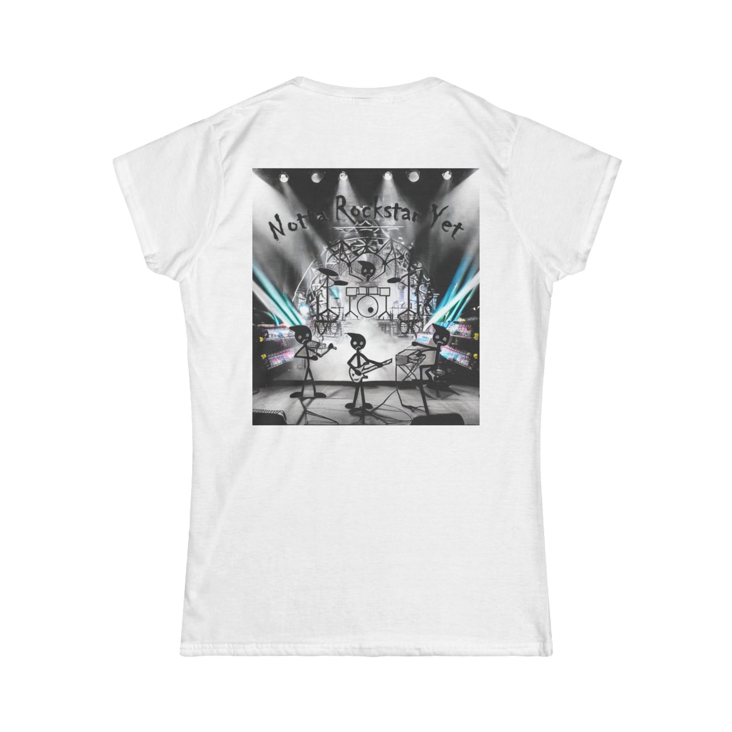 Notta Rockstar Yet Women's Softstyle Tee - Fun & Comfy Tee for Music Lovers