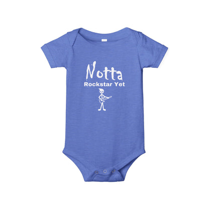 Notta Rockstar Yet (Notta Guitarist Yet)-Infant Jersey One Piece - American