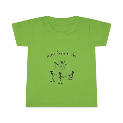 Notta Rockstar Yet Toddler T-Shirt - Fun Grey Tee for Future Stars