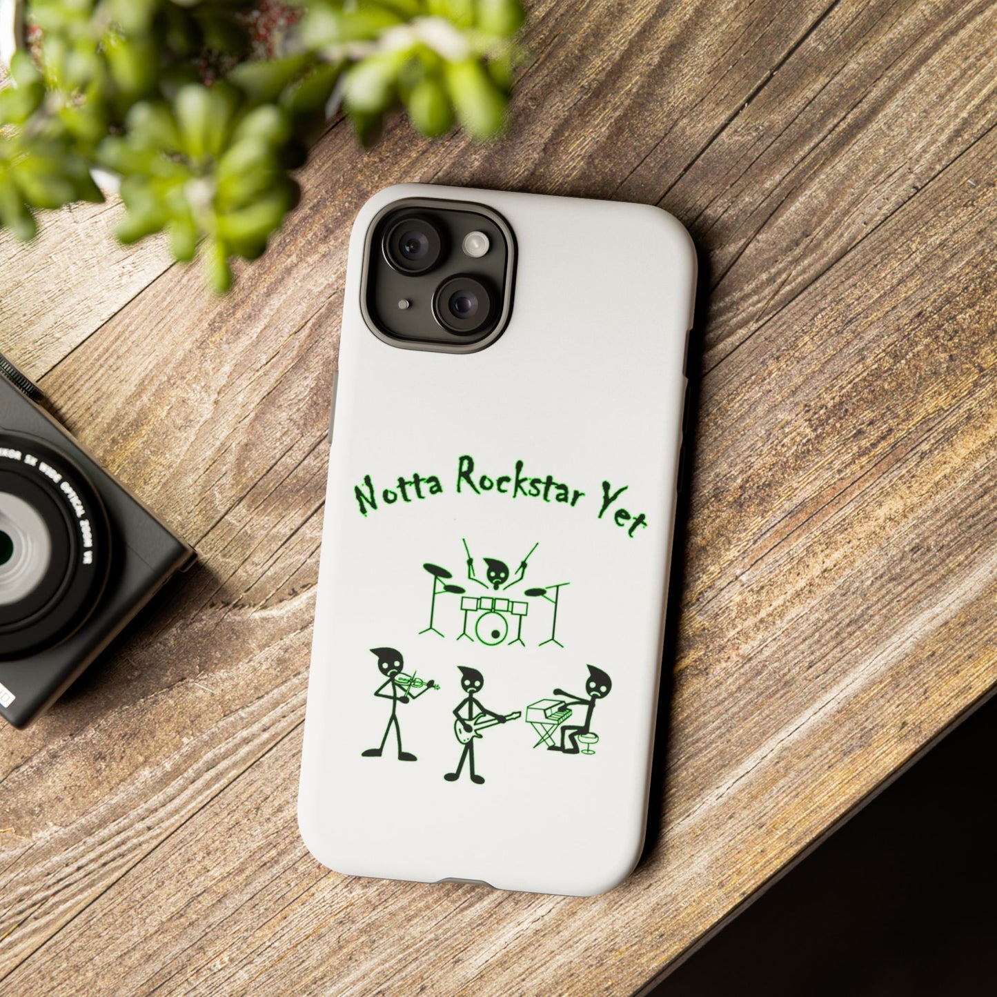 Notta Rockstar Yet Phone Case (Green)