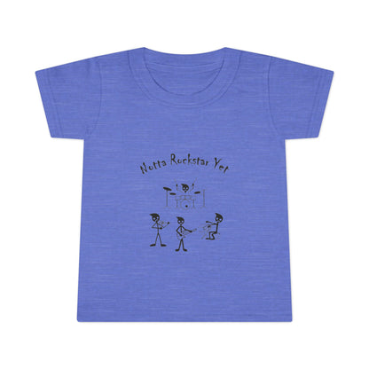 Notta Rockstar Yet Toddler T-Shirt - Fun Grey Tee for Future Stars