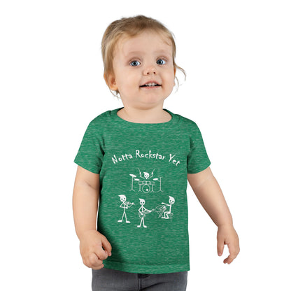 Notta Rockstar Yet Toddler T-Shirt - Fun & Playful Gray Tee for Little Music Lovers