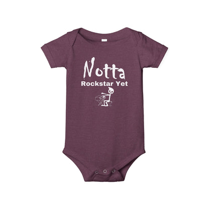 Notta Rockstar Yet (Notta Pianist Yet)-Infant Jersey One Piece - American