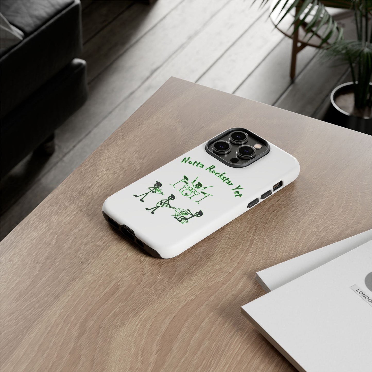 Notta Rockstar Yet Phone Case (Green)