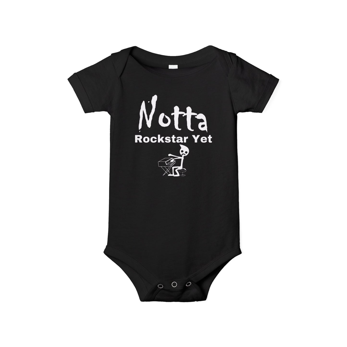 Notta Rockstar Yet (Notta Pianist Yet)-Infant Jersey One Piece - American