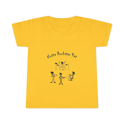 Notta Rockstar Yet Toddler T-Shirt - Fun Grey Tee for Future Stars