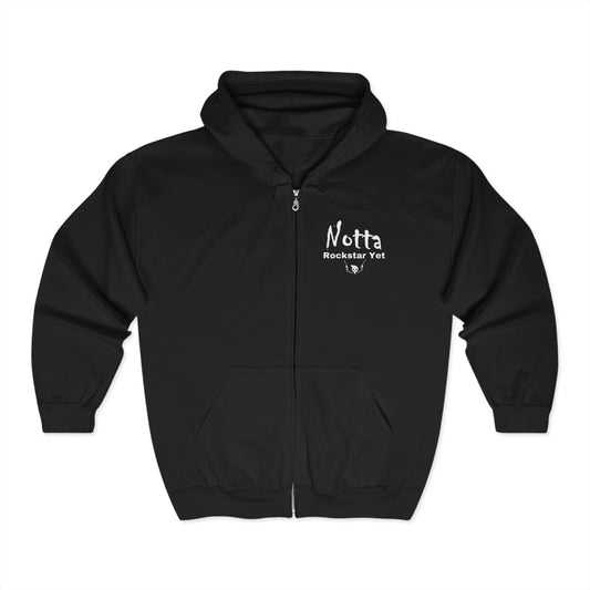Notta Drummer Yet Unisex Heavy Blend™ Full Zip Hoodie - Notta Drummer Yet Music Sweatshirt