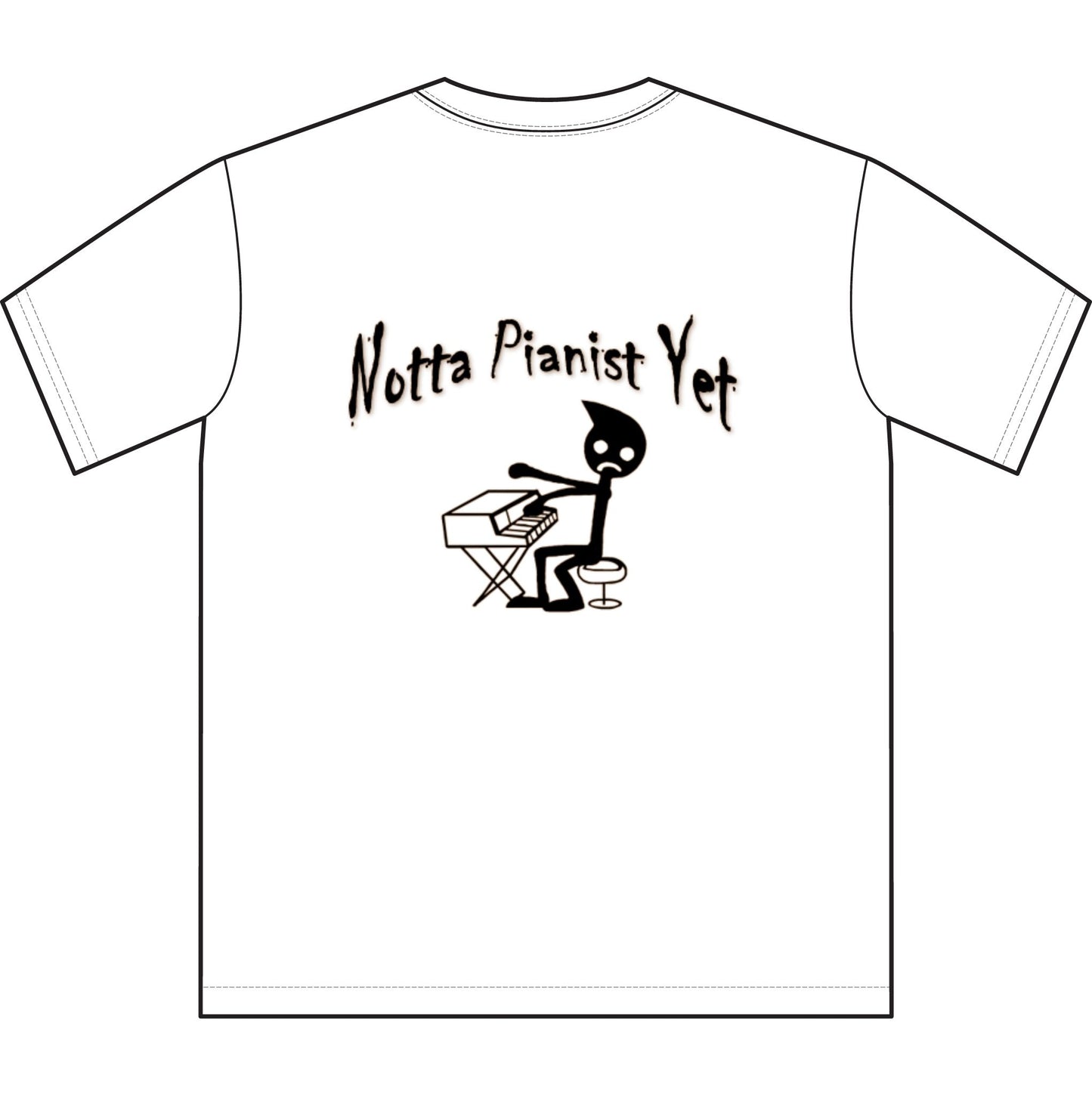 Notta Pianist Yet Unisex Sueded T-Shirt -Music Vibe Top
