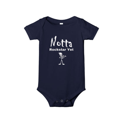 Notta Rockstar Yet (Notta Fiddler Yet)-Infant Jersey One Piece - American