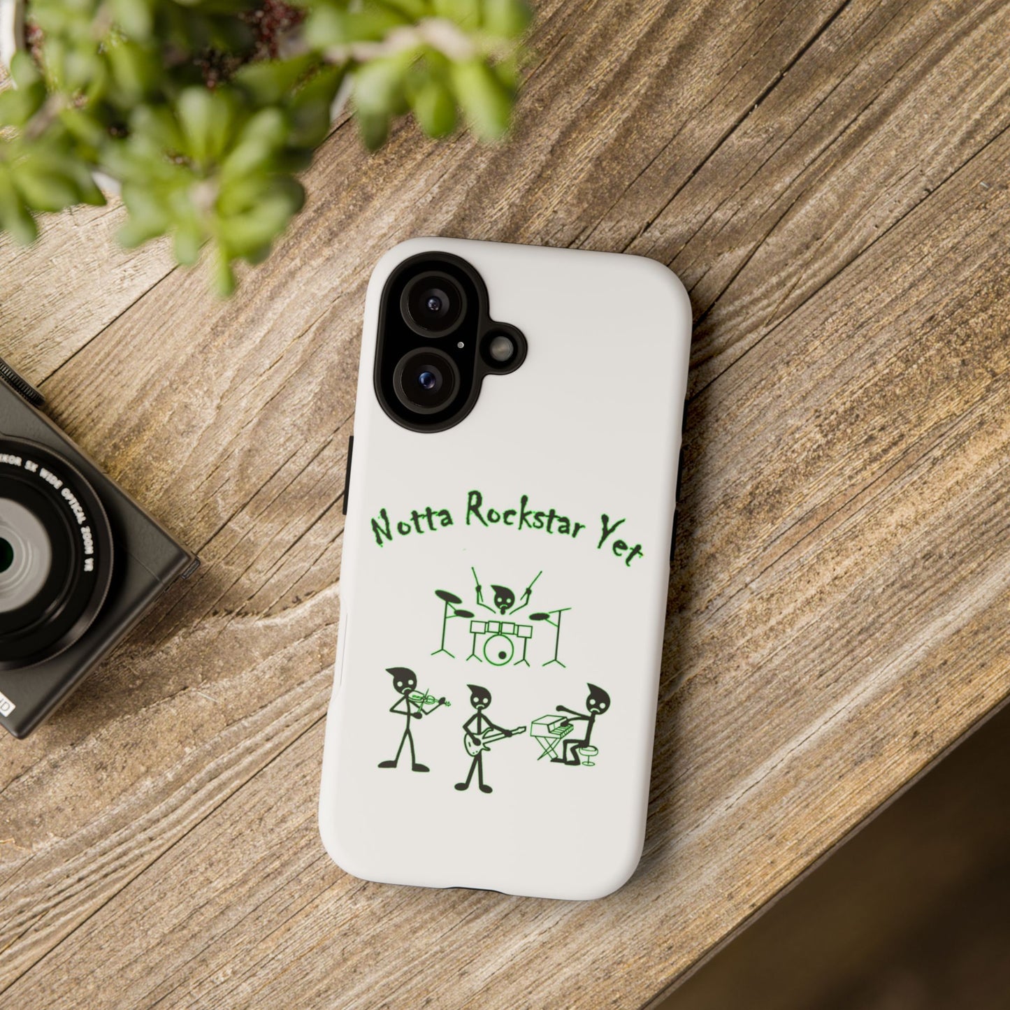 Notta Rockstar Yet Phone Case (Green)