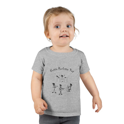 Notta Rockstar Yet Toddler T-Shirt - Fun Grey Tee for Future Stars