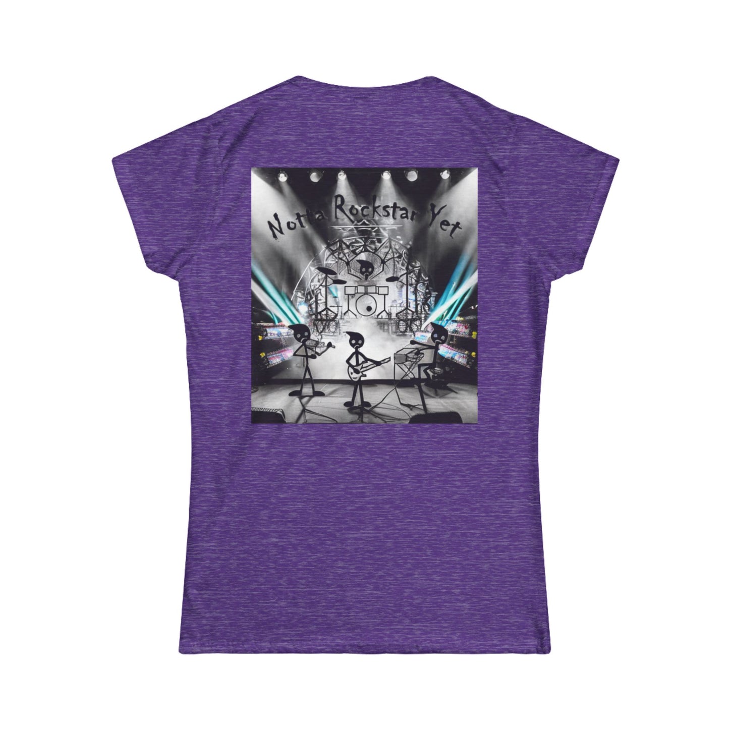 Notta Rockstar Yet Women's Softstyle Tee - Fun & Comfy Tee for Music Lovers