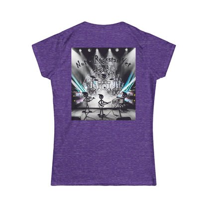 Notta Rockstar Yet Women's Softstyle Tee - Fun & Comfy Tee for Music Lovers