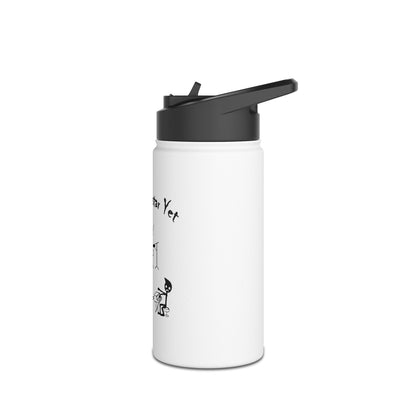 Notta Rockstar Yet Stainless Steel Water Bottle - Fun Musician Design for Musicians & Music Lovers