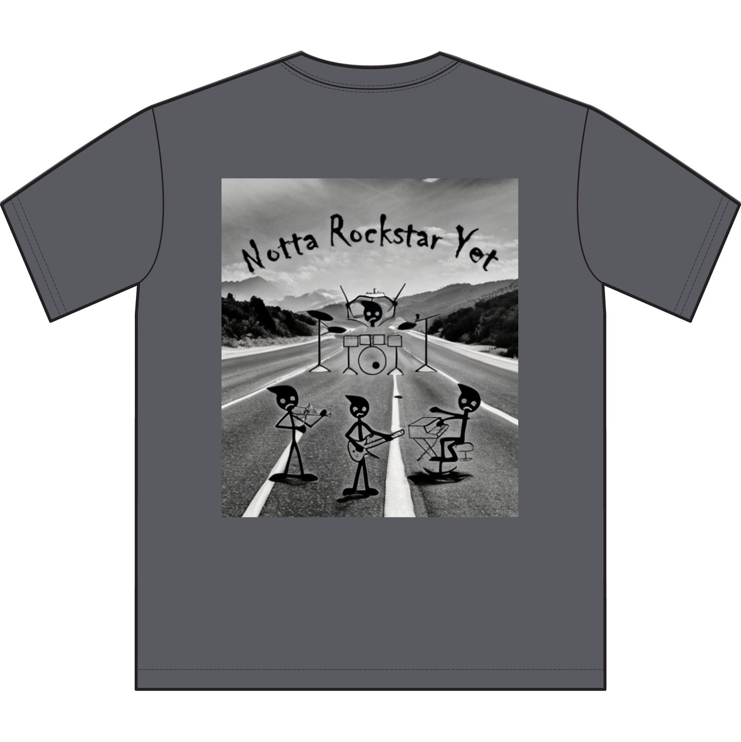 Notta Rockstar Yet Unisex Sueded T-Shirt -Music Vibe Top