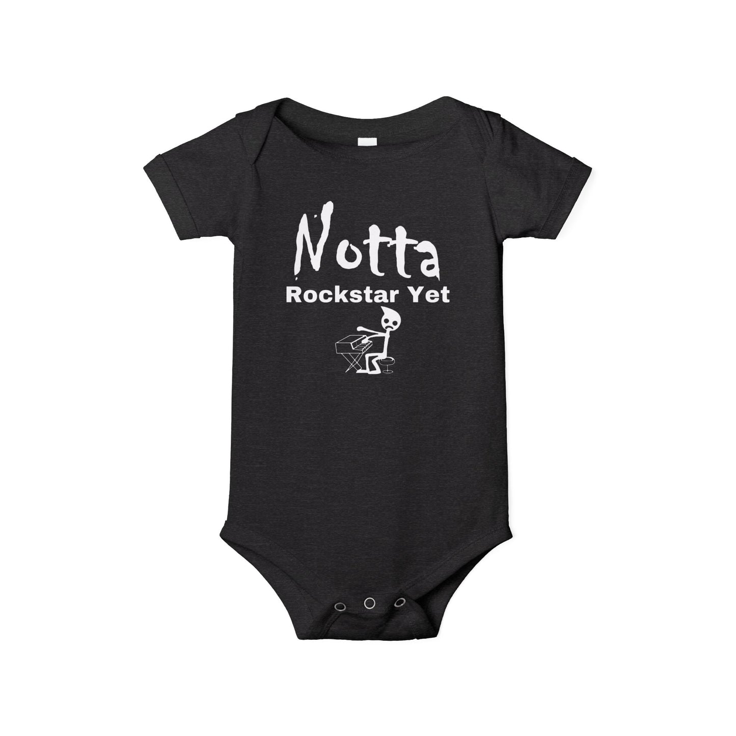 Notta Rockstar Yet (Notta Pianist Yet)-Infant Jersey One Piece - American
