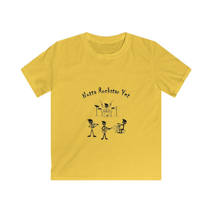 Notta Rockstar Yet Kids Tee - Fun, Playful T-Shirt for Aspiring Musicians