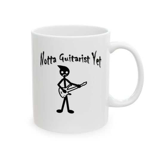 Notta Guitarist Yet Ceramic Mug, (11oz, 15oz)