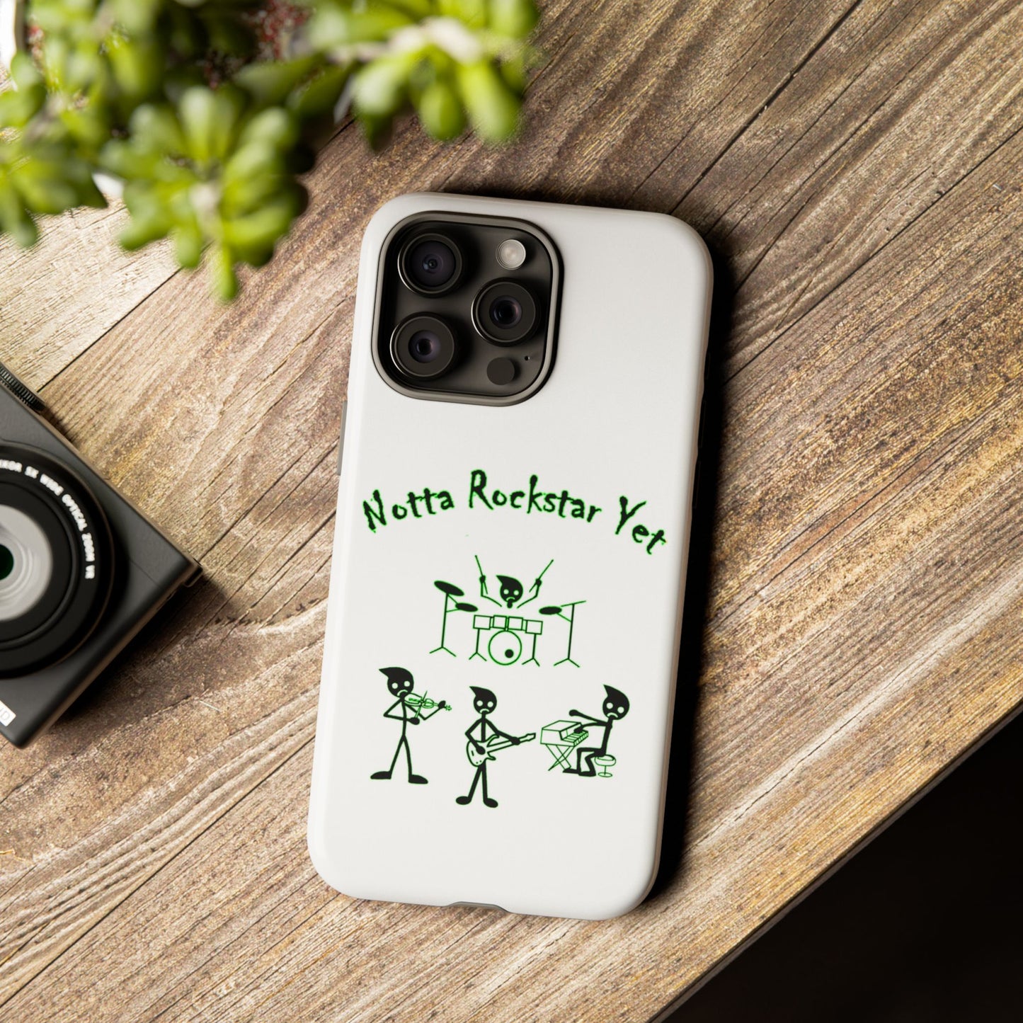 Notta Rockstar Yet Phone Case (Green)
