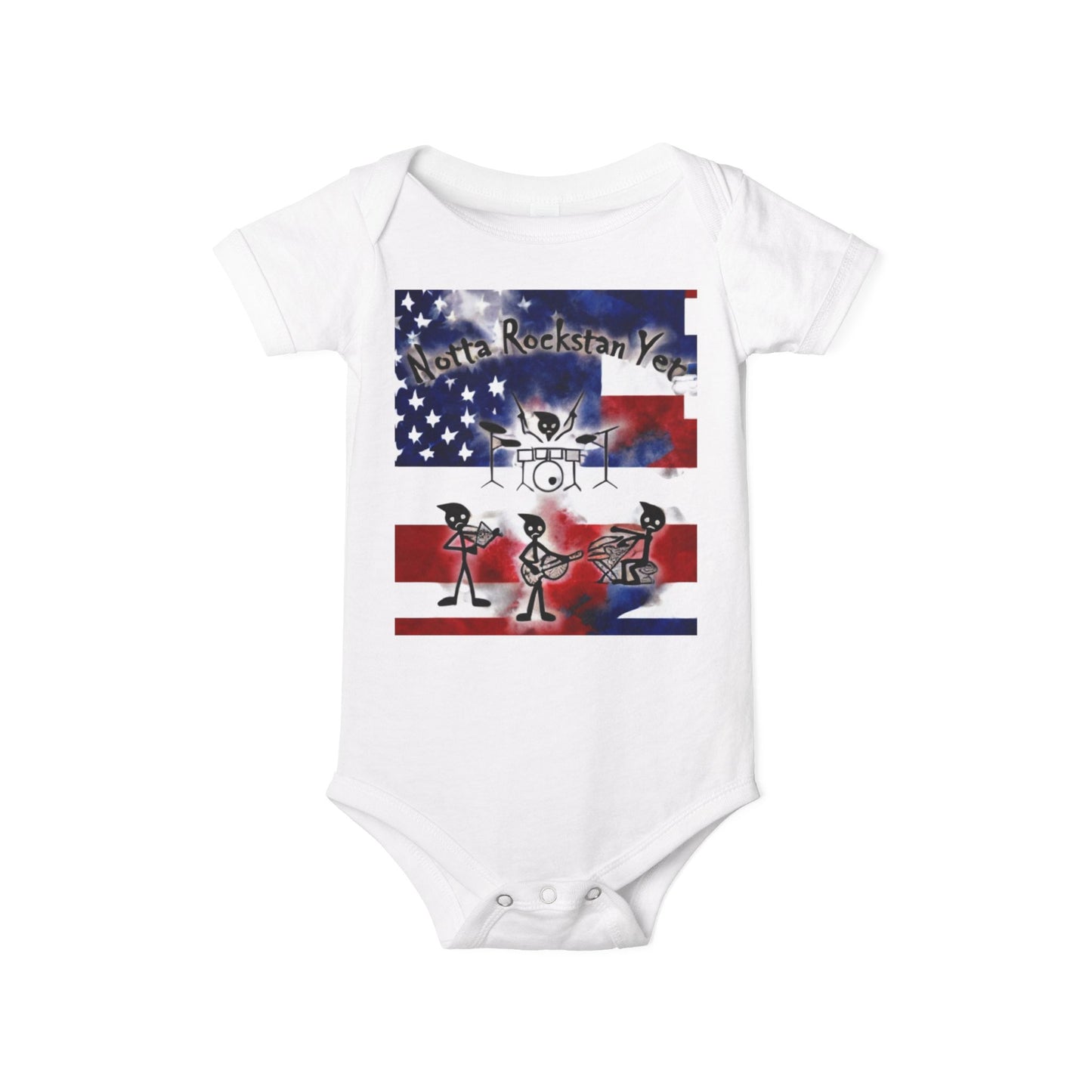Notta Rockstar Yet-Infant Jersey One Piece - American