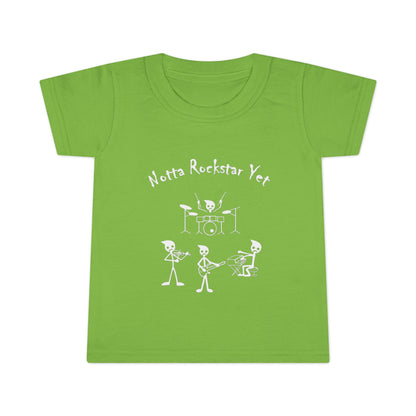 Notta Rockstar Yet Toddler T-Shirt - Fun & Playful Gray Tee for Little Music Lovers