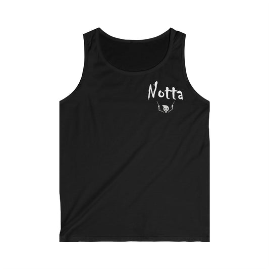 Notta Drummer Yet Men's Softstyle Tank Top - 'Notta' Graphic Gym Wear for Fitness Enthusiasts