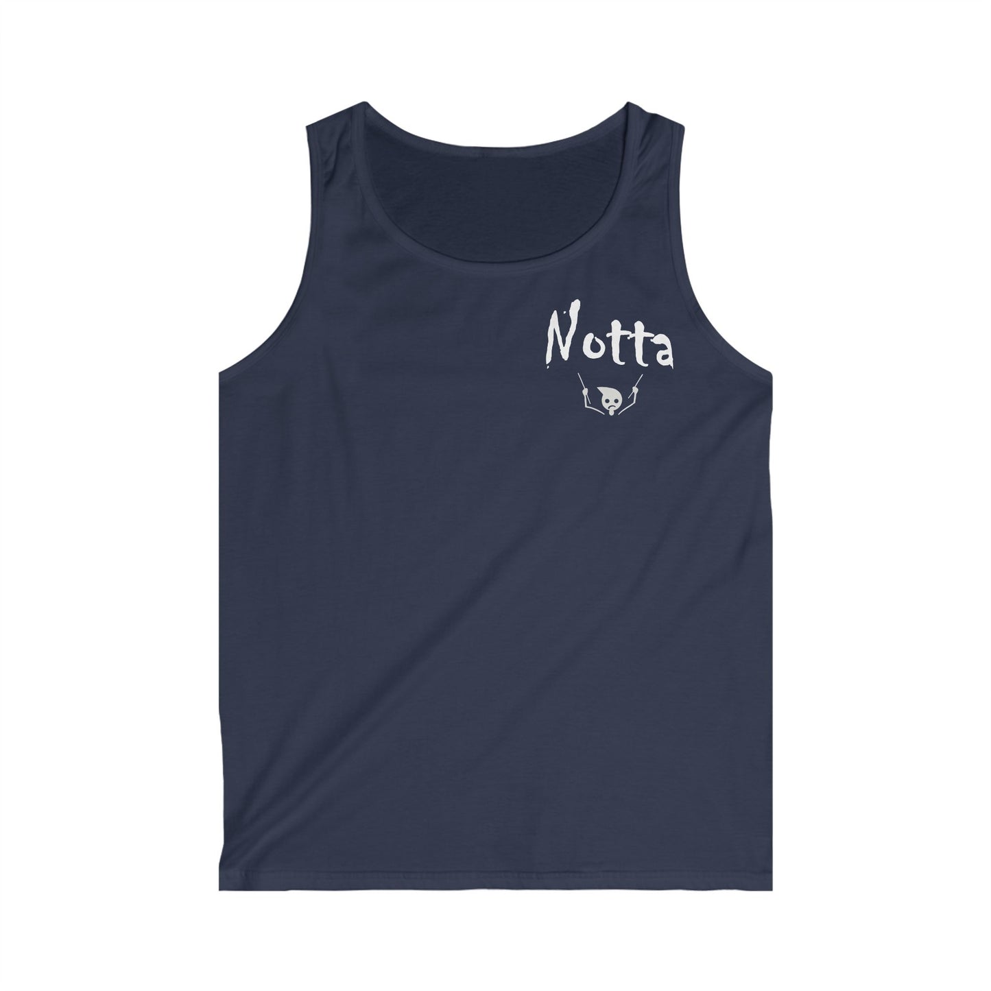 Notta Drummer Yet Men's Softstyle Tank Top - 'Notta' Graphic Gym Wear for Fitness Enthusiasts