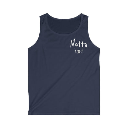 Notta Drummer Yet Men's Softstyle Tank Top - 'Notta' Graphic Gym Wear for Fitness Enthusiasts