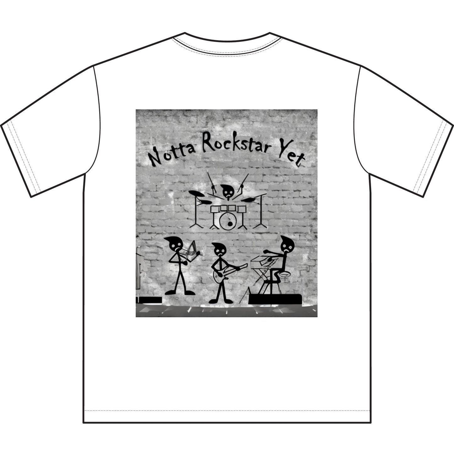 Notta Rockstar Yet Unisex Sueded T-Shirt -Music Vibe Top