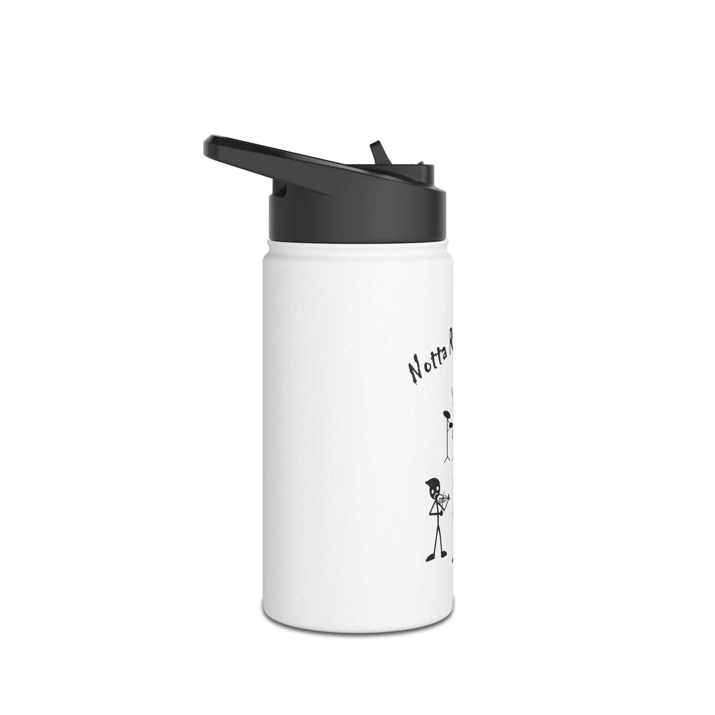 Notta Rockstar Yet Stainless Steel Water Bottle - Fun Musician Design for Musicians & Music Lovers