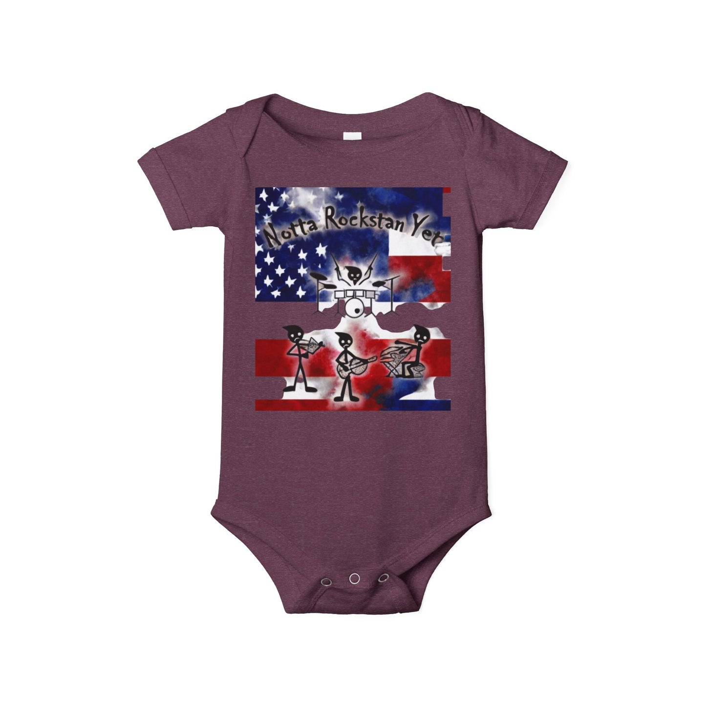 Notta Rockstar Yet-Infant Jersey One Piece - American