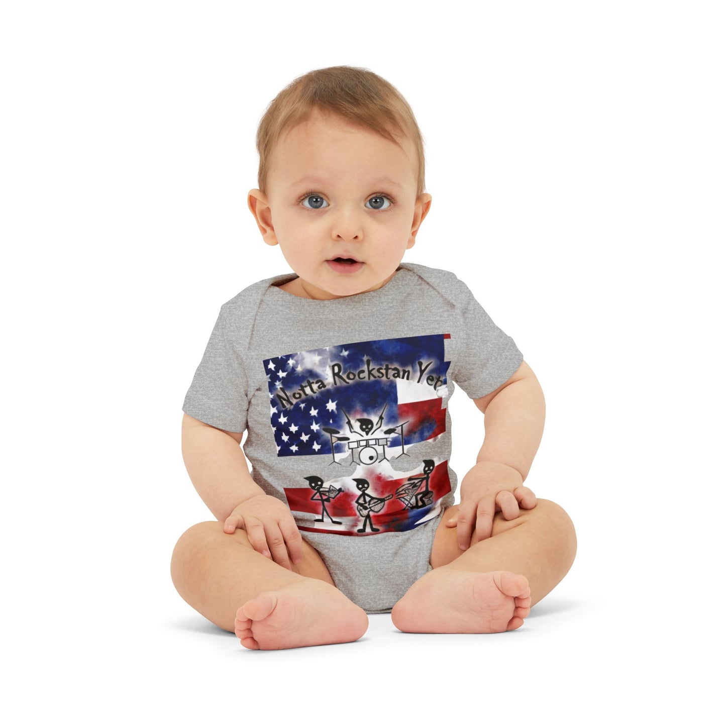 Notta Rockstar Yet-Infant Jersey One Piece - American